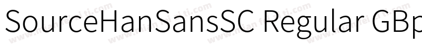 SourceHanSansSC Regular GBpc字体转换